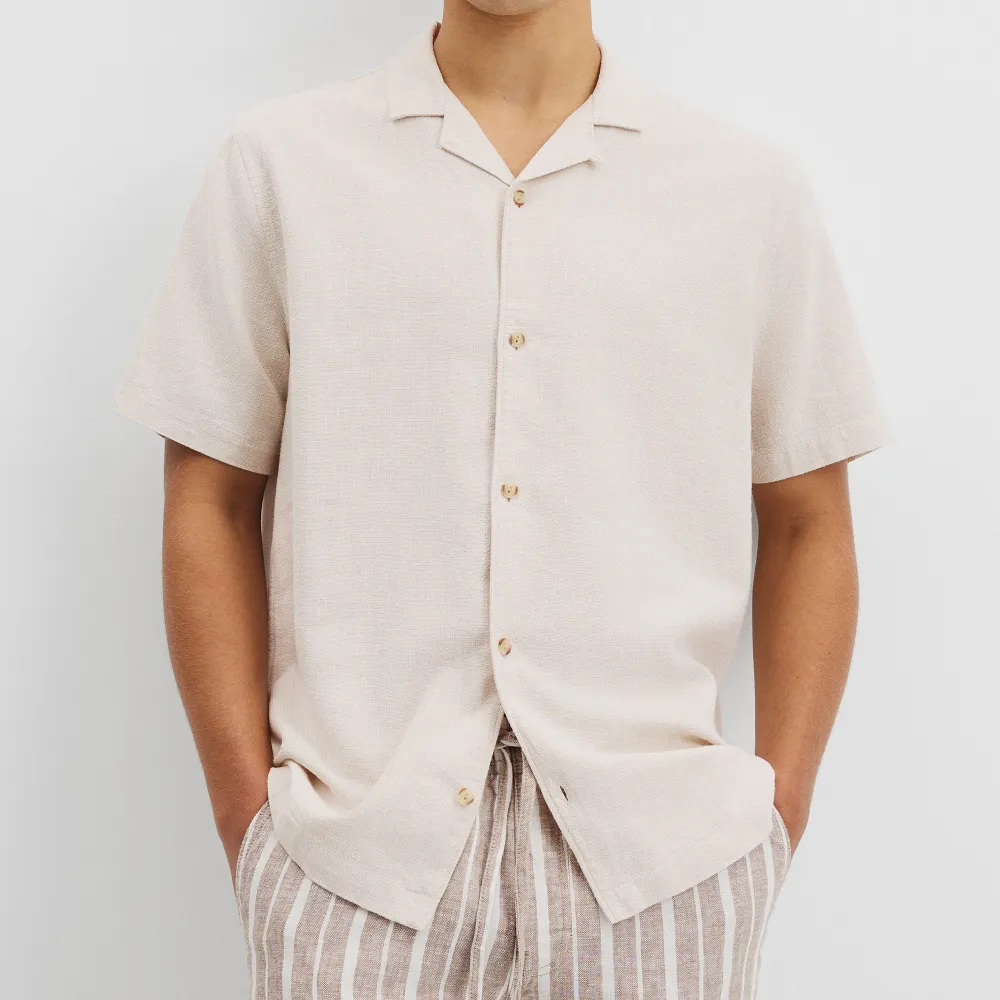 Men's Short Sleeve Linen