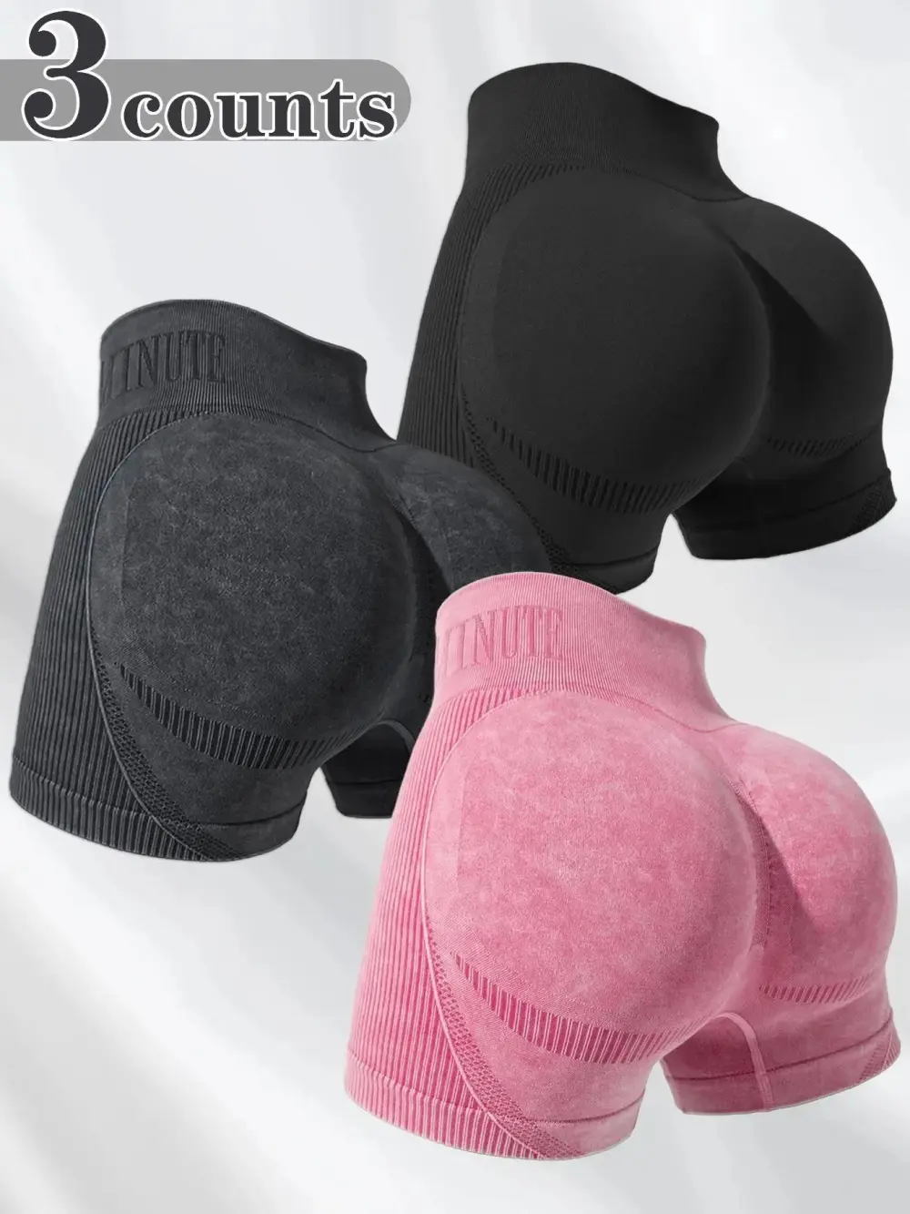 Women's Yoga Scrunch Butt High Waist Workout Shorts Available for S-5XL