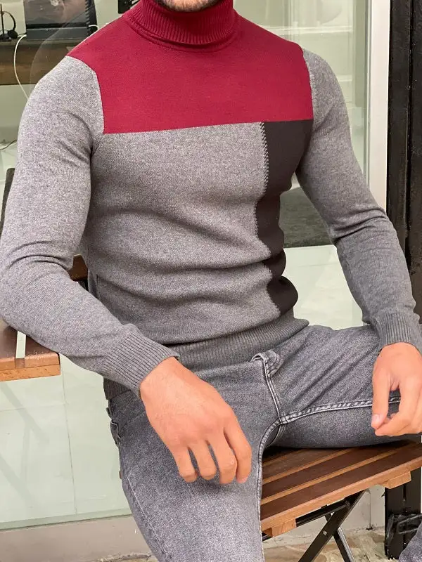Soft Knit Slim Fit Cotton Turtleneck Sweater