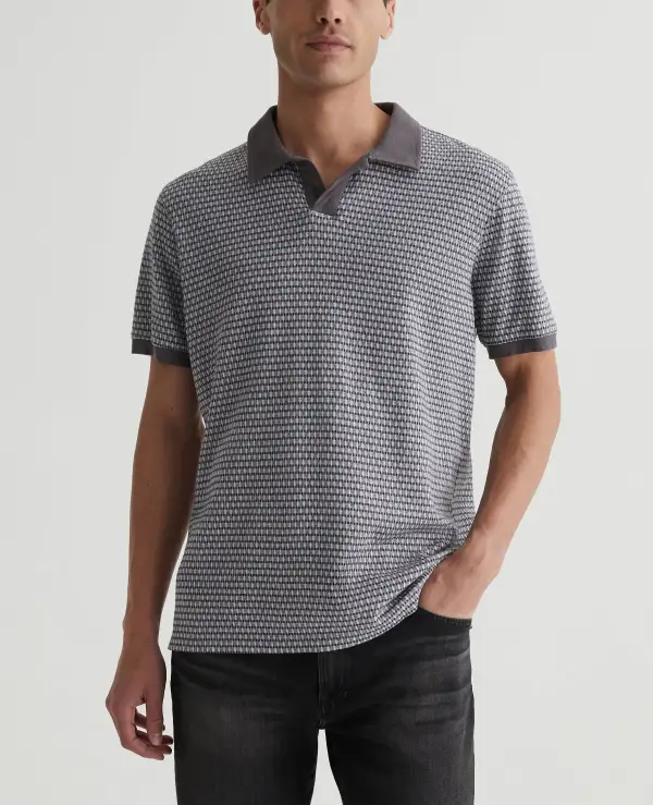 Men's Point Collar Polo Shirt