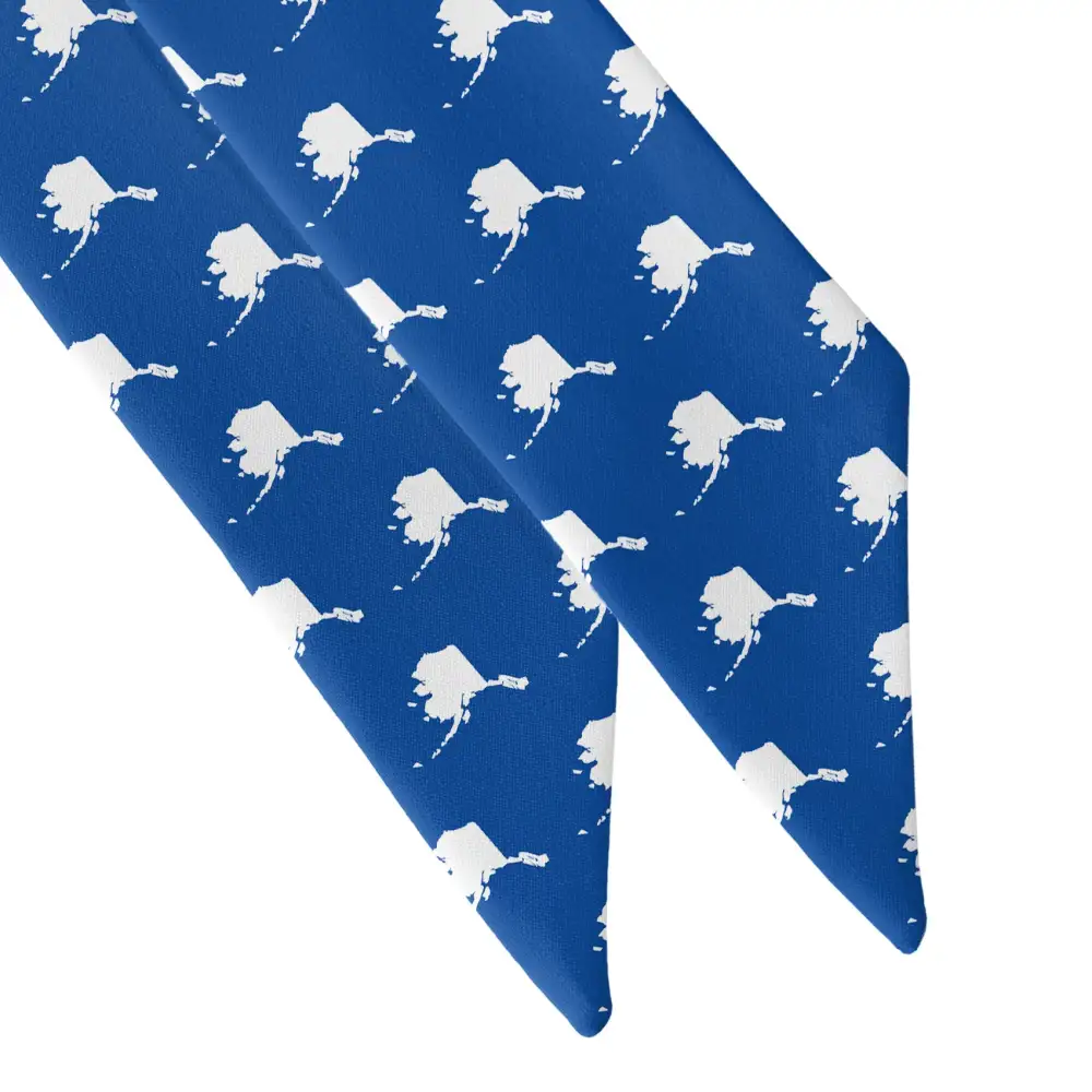 Alaska State Outline Design Hair Scarf