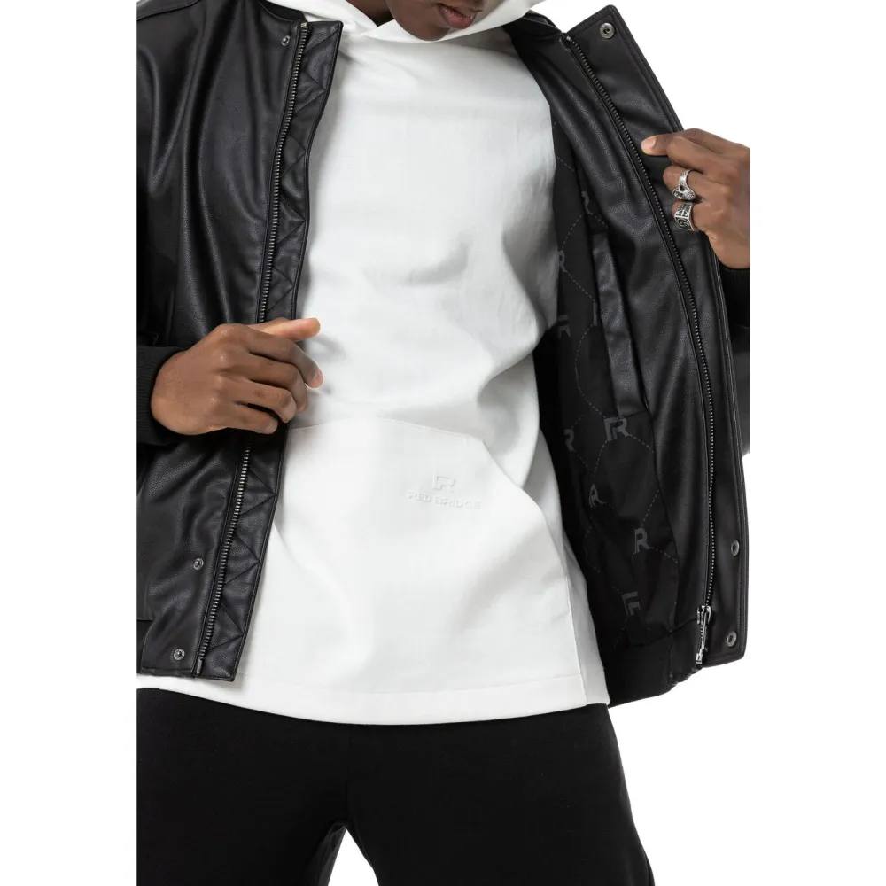 Everyday Leather Look Biker Jacket