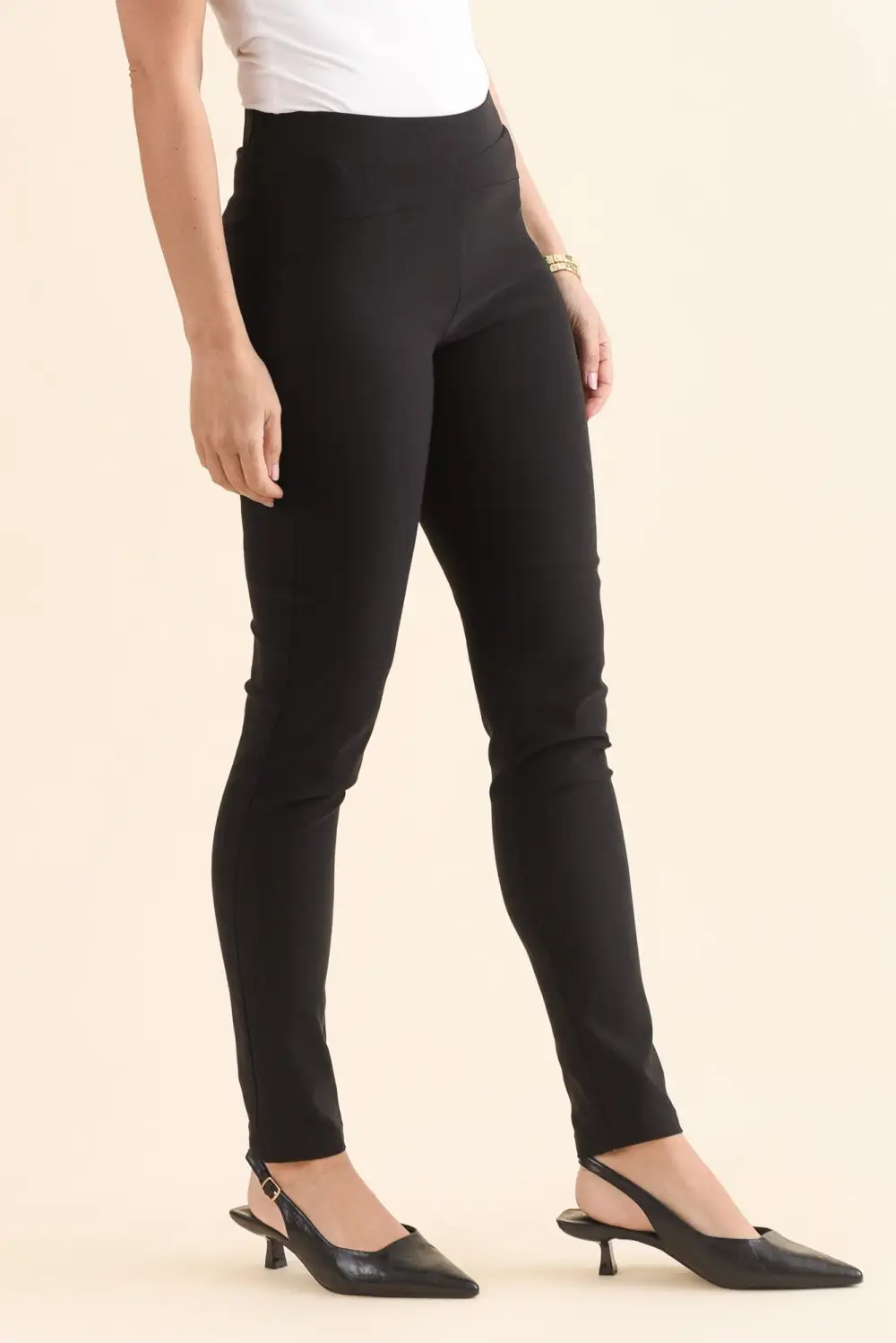 Viscose Pants With High Rise And Pull On