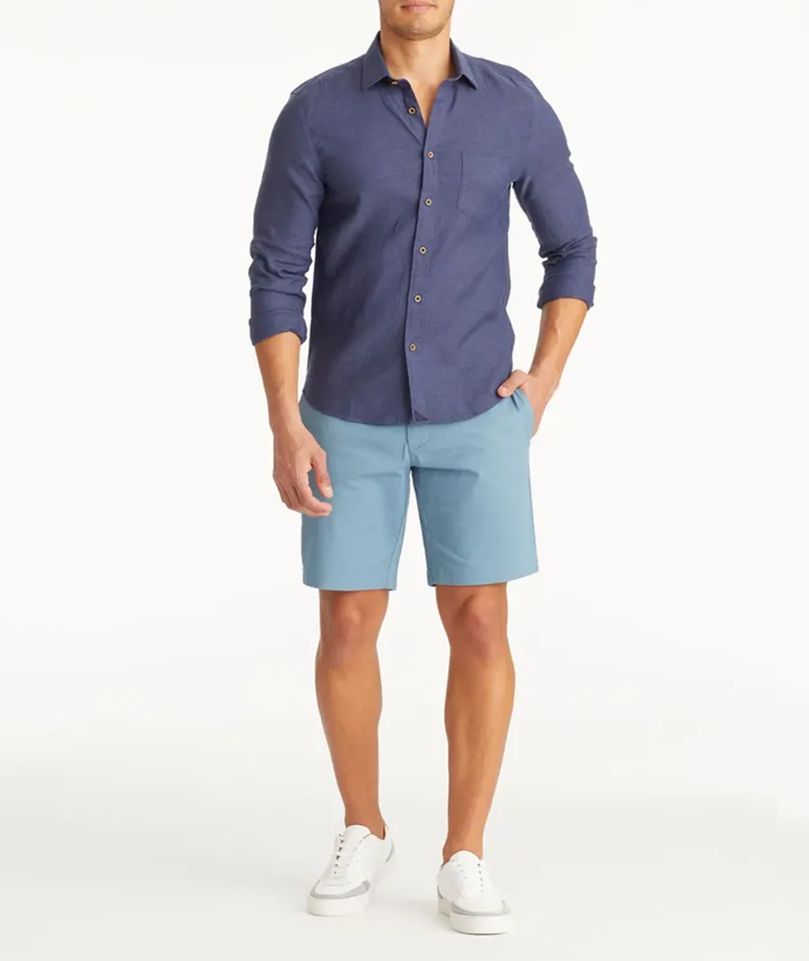 Blue Casual Men's Shorts