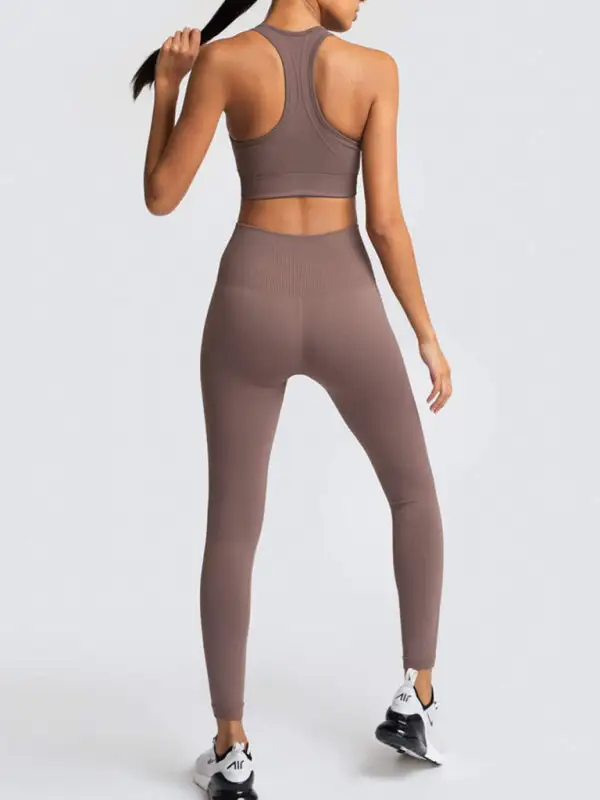 Beautiful Back High Waist Peach Hip Top
