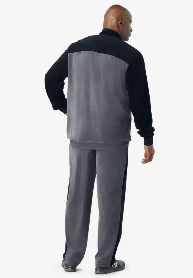 Colorblock Velour Tracksuit