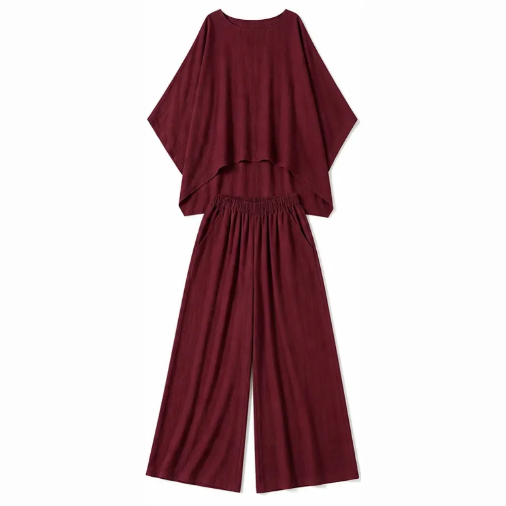Batwing Top Wide Leg Set