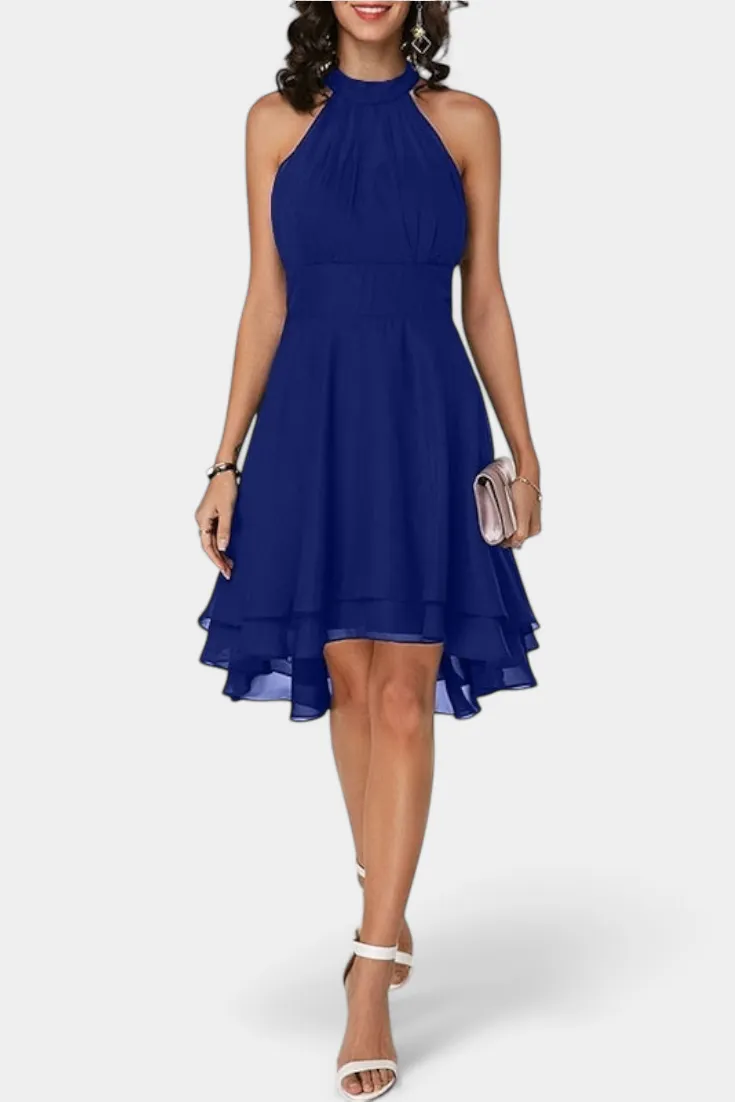 Chiffon Ruffled Casual Dress