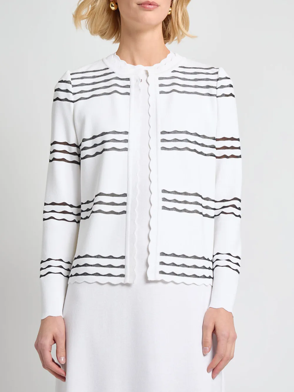 Hollow Striped Knitwear