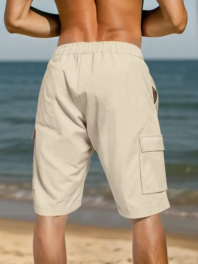 Breathable Cotton Cargo Shorts
