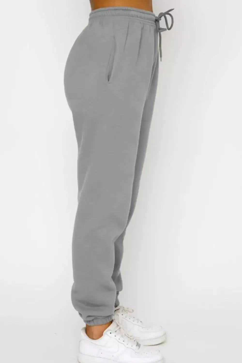Round Neck Sweatshirt and Joggers Set