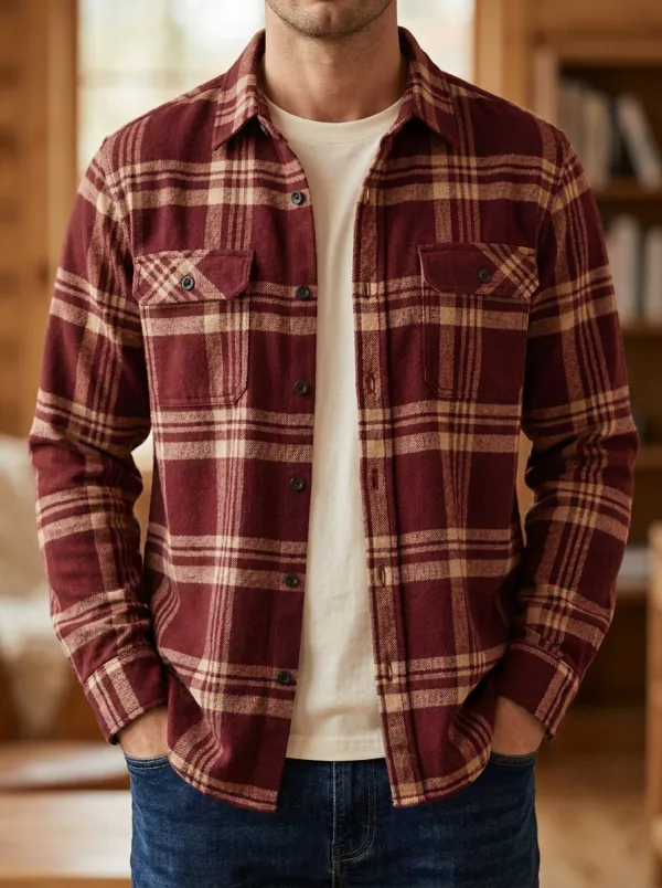 Heritage Twin Pocket Patch Pocket Plaid Shirt