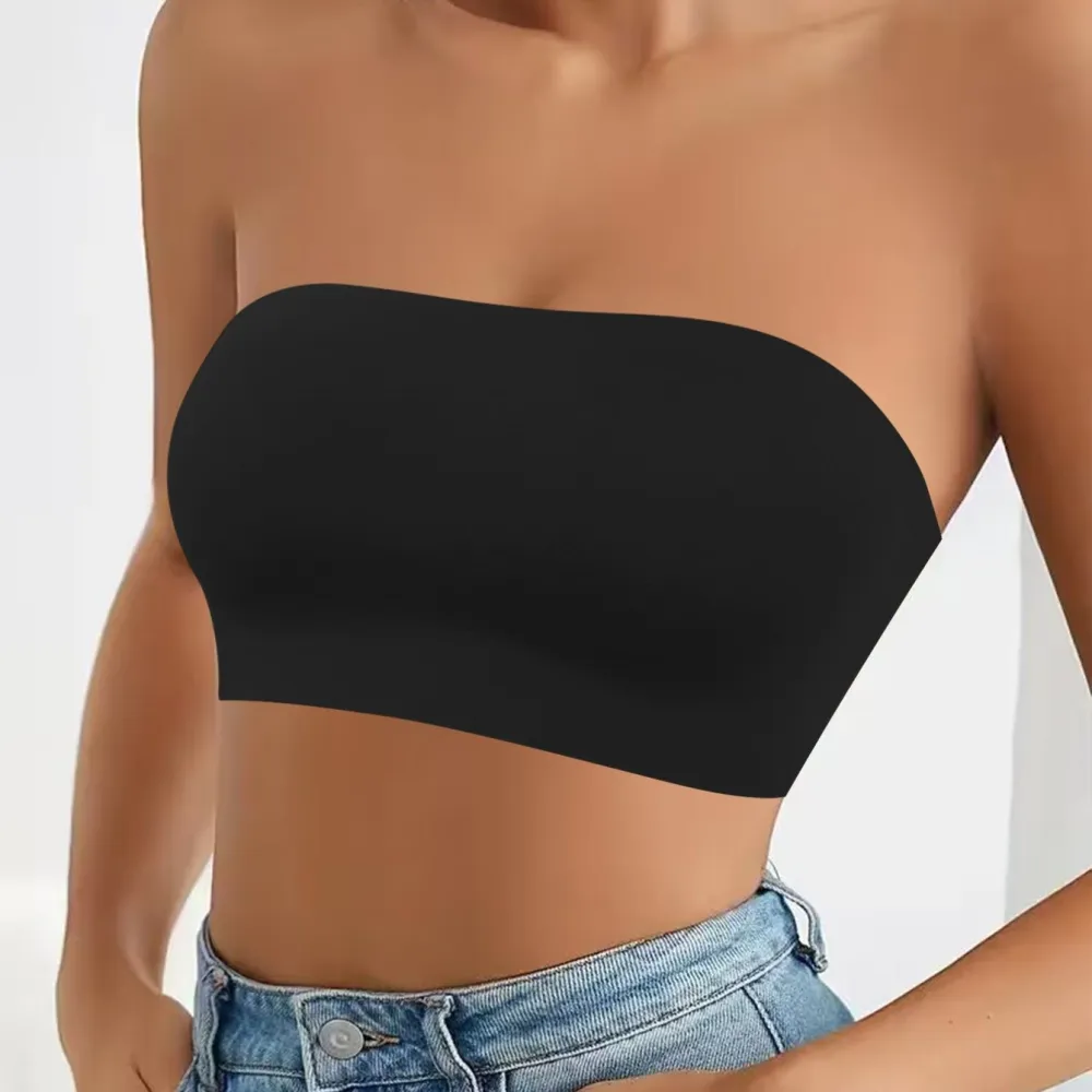 Seamless Bra with Silicone Grip Band