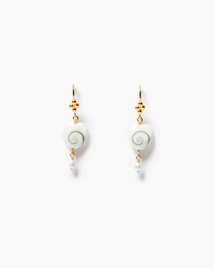 Heart Pearl Statement Earrings