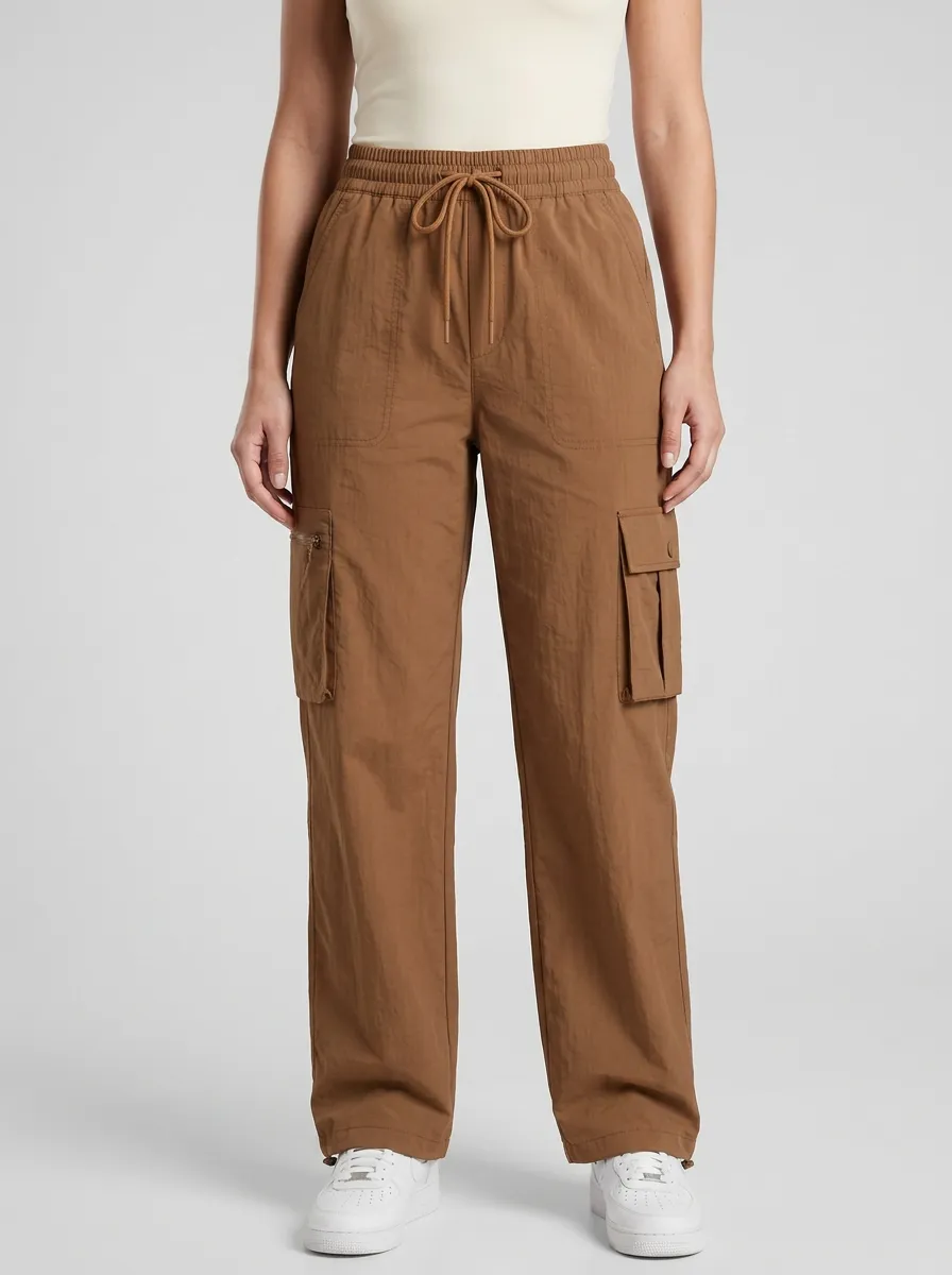 Drawstring Casual Breathable Cargo Pants