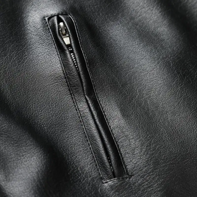 Leather Button Jacket