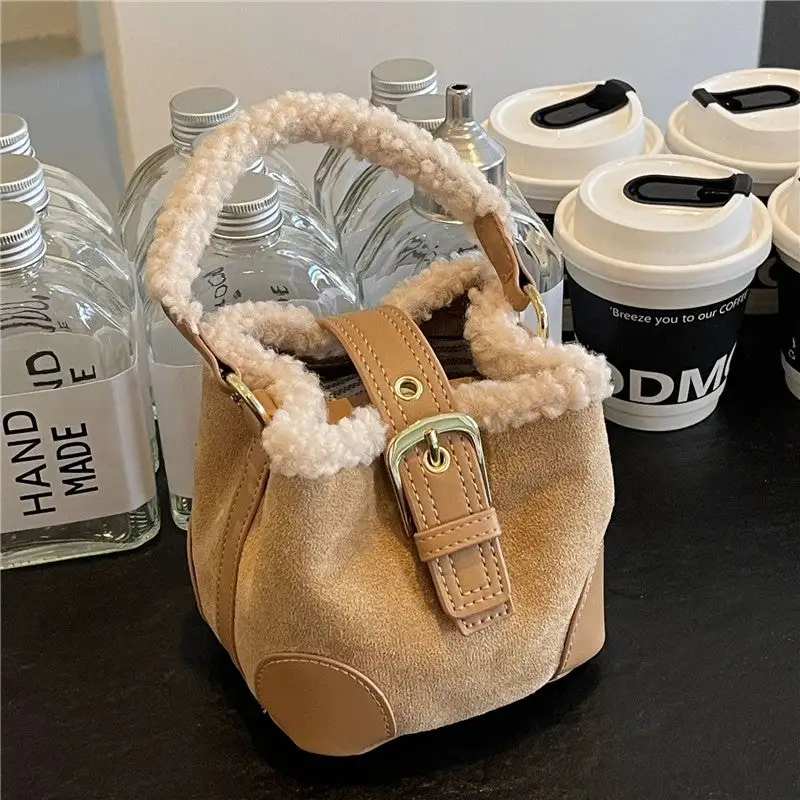 Retro Handbag with Pendant Crossbody Bag