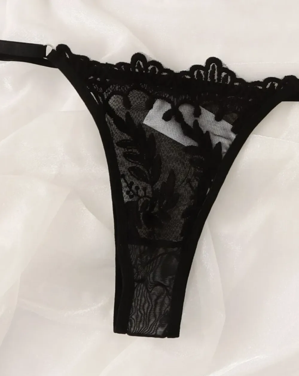 Delicate Mesh Sheer Lingerie Set