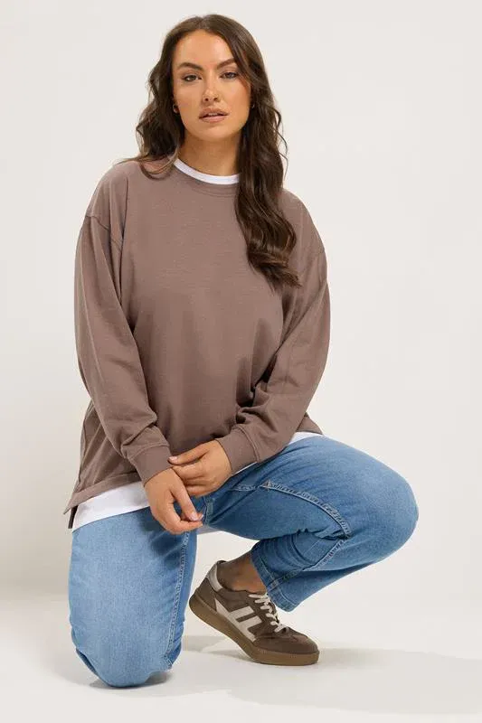 Brown 2-In-1 Sweatshirt