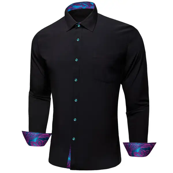 Classic Paisley Long Sleeve Silk Casual Shirt