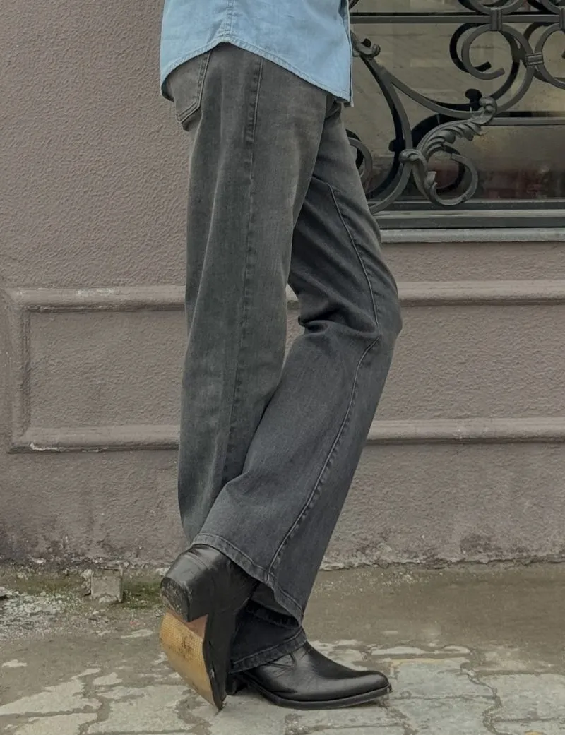 Mid-Rise Stretch-Denim Bootcut Jeans