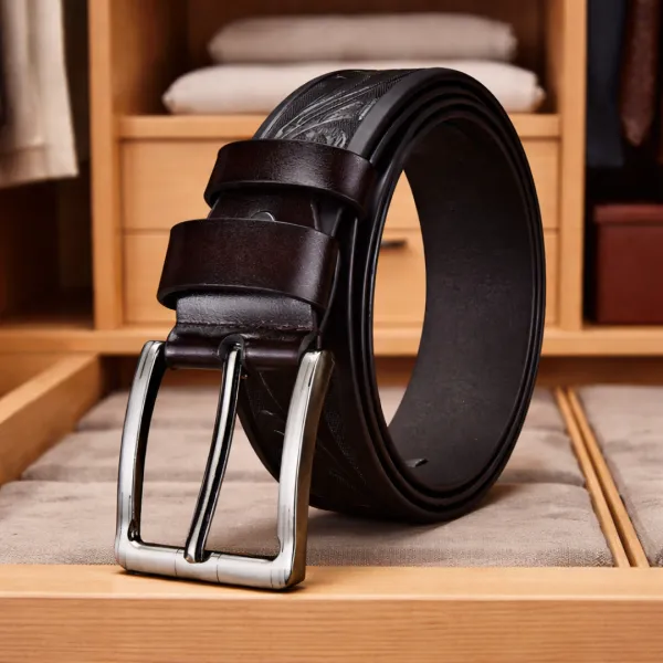 Classic Leather Buckle Belt