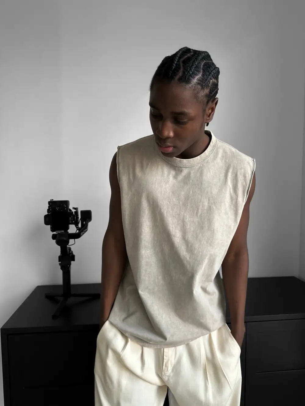 Easygoing Relaxed Washed Tank Top