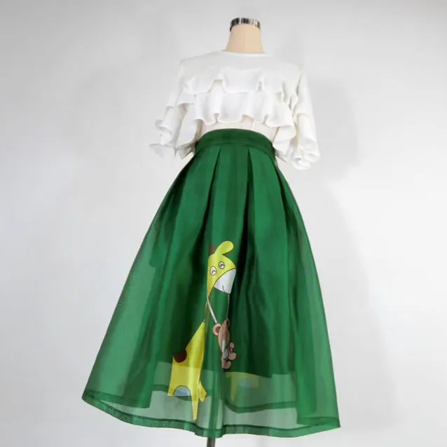 Fresh City Bear Motif Skirt