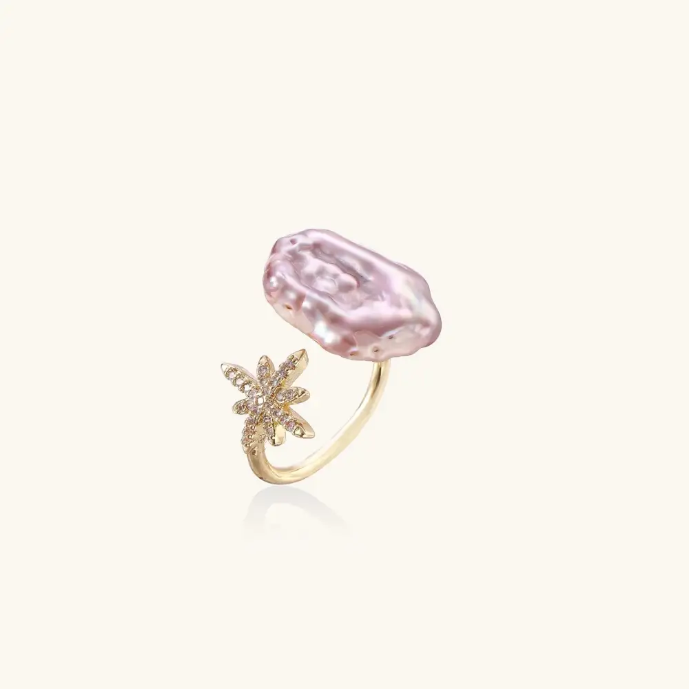 Starlit Pearl Ring