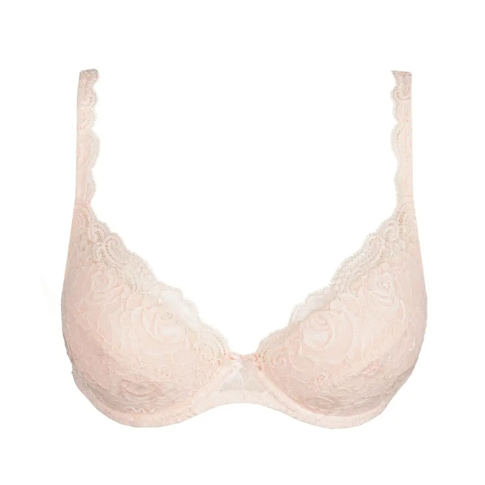 Women's Push-Up Underwire Adjustable Straps Removable Pads Lace Lift Bra
