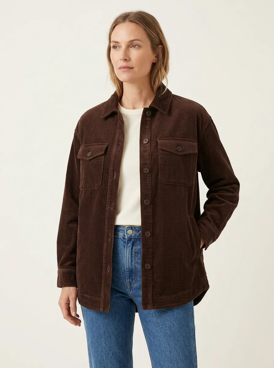 Women's Corduroy Shirt Jacket