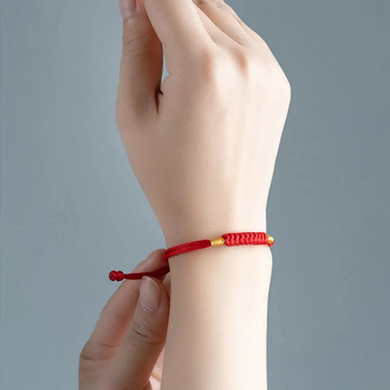 Handmade Braided String Knot Flat Knot Rope Bracelet