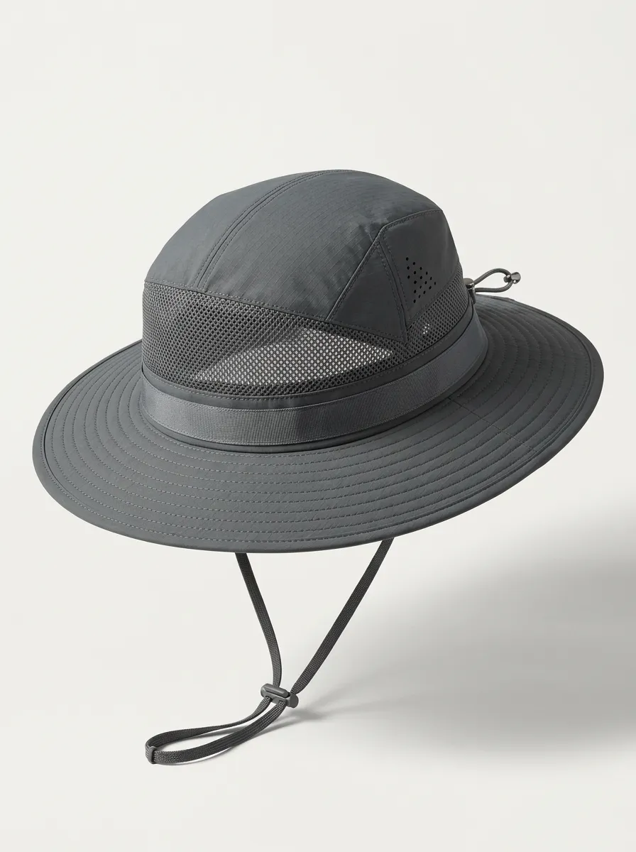 Breathable Mesh Printed Bucket Hat