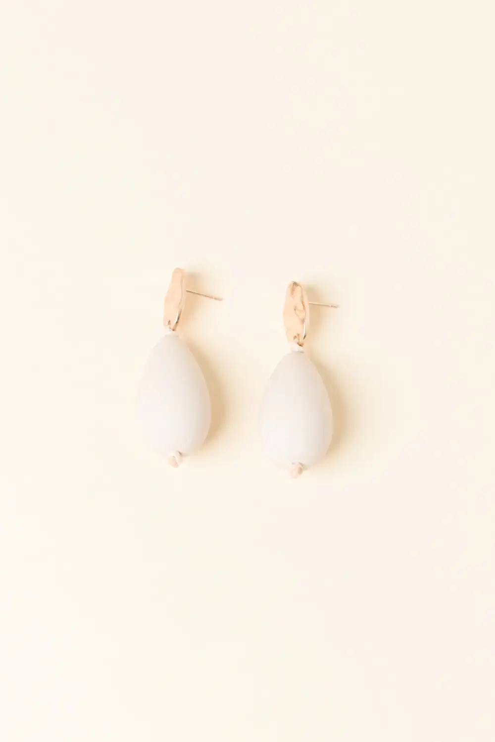 Teardrop Beaded Drop Earrings