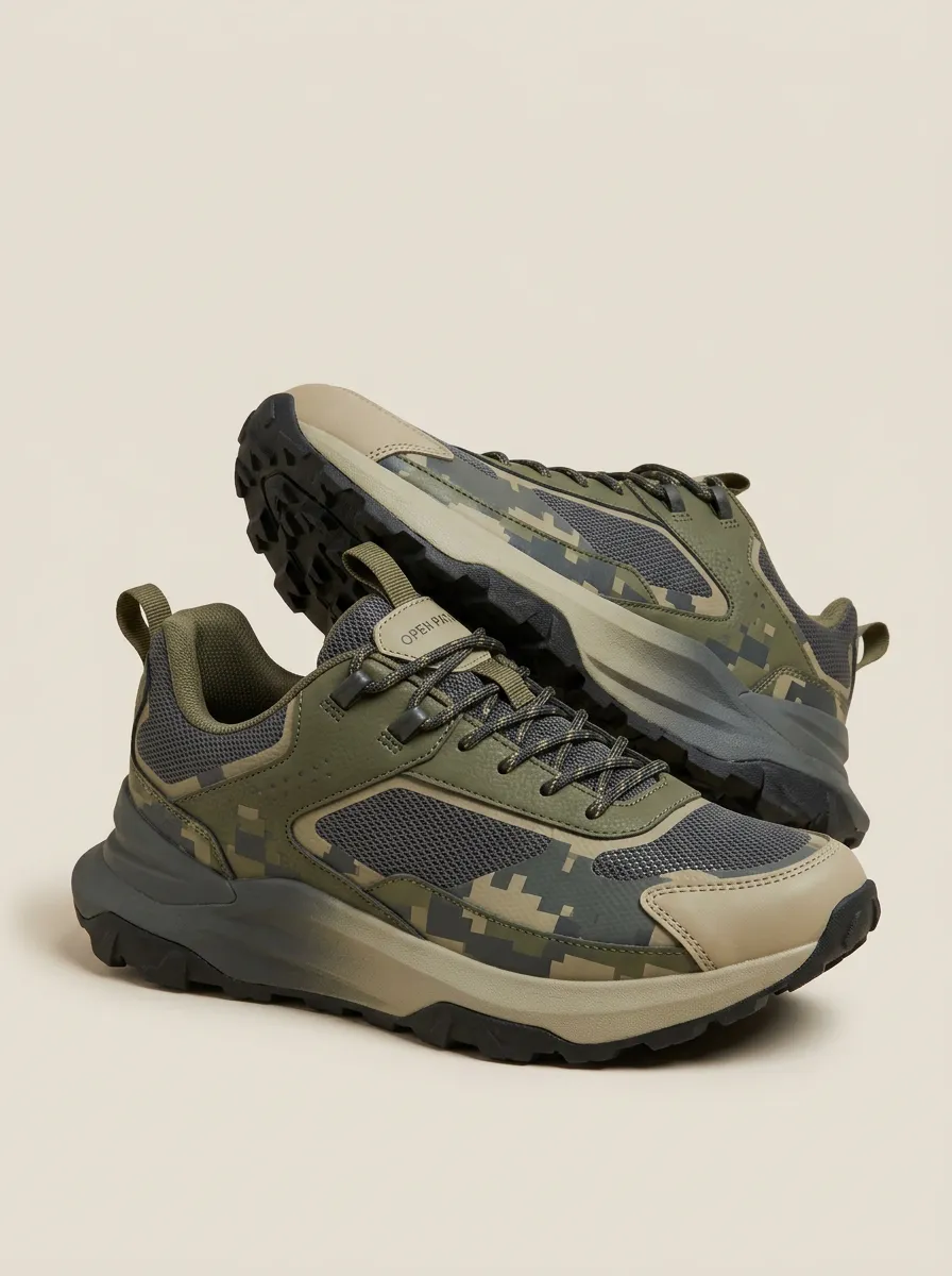 Digital Camo Casual Printed Sneakers