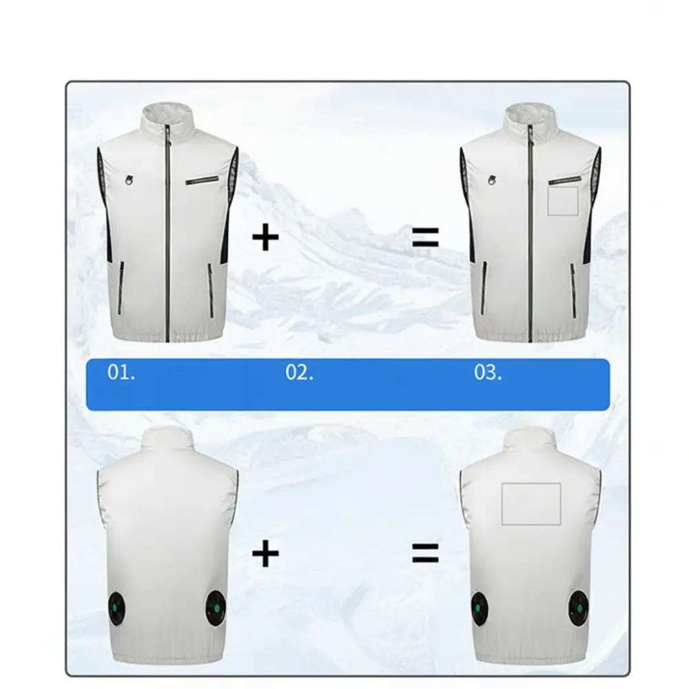 Electric Cooling Vest With Fan For Summer