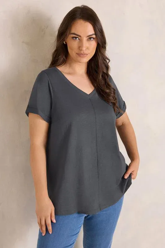 Grey Premium Cotton T-Shirt