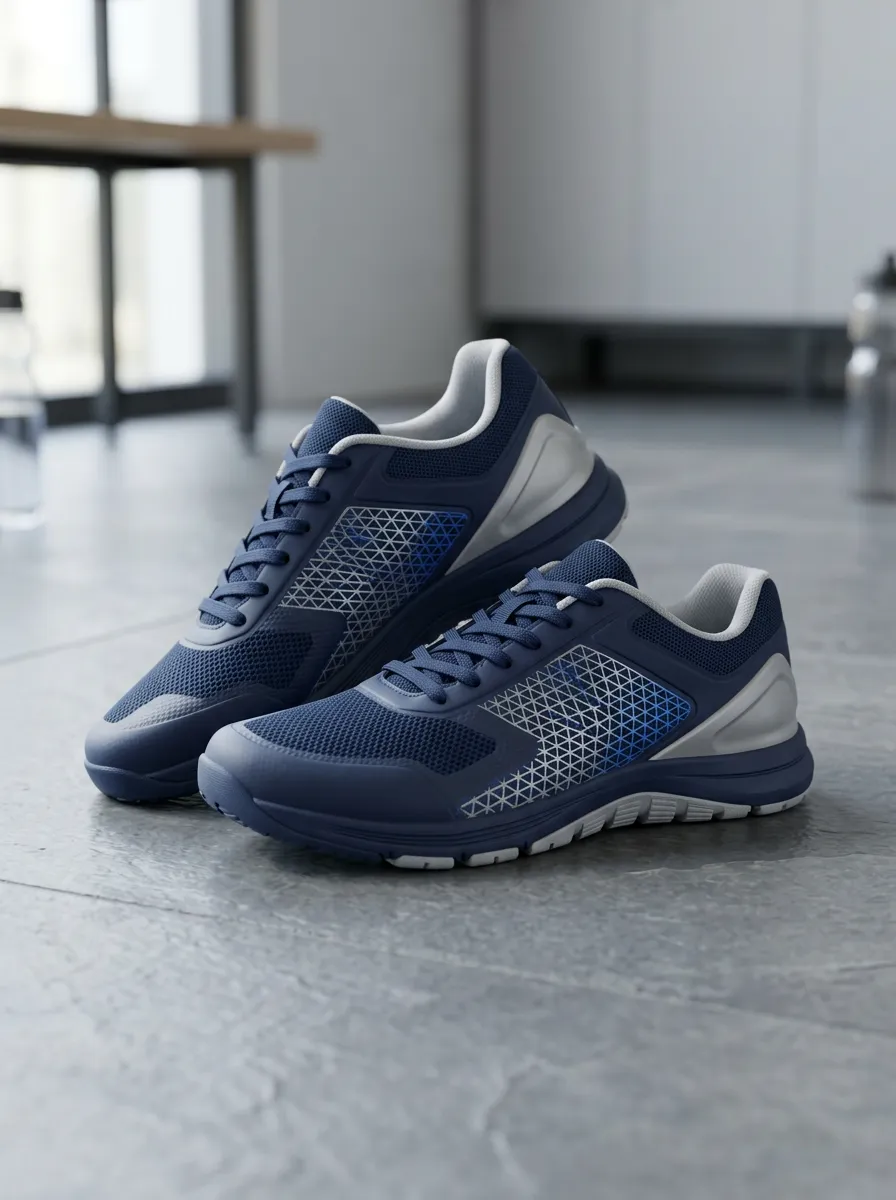 Women's Tempo Geometric Pattern Printed Running Shoes Sneakers