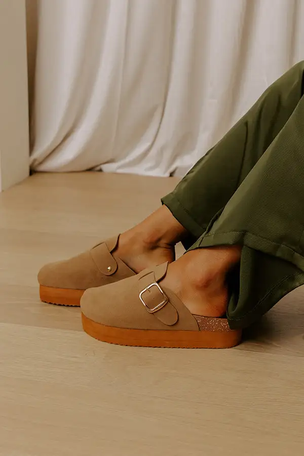 Everyday Faux Suede Platform Clogs