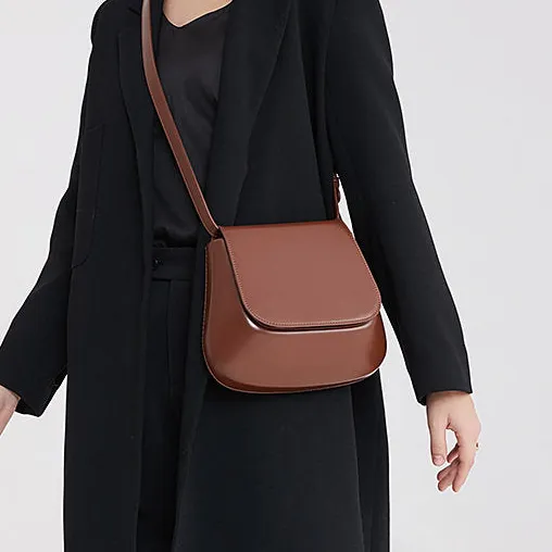 Saddle Bag Retro Crossbody Chestnut