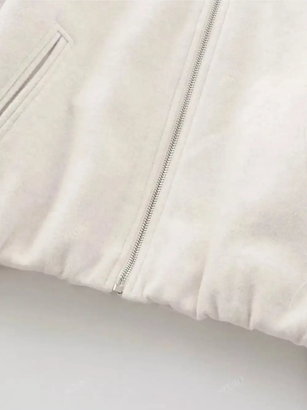 Plus Size Casual Fleece Zip-Up