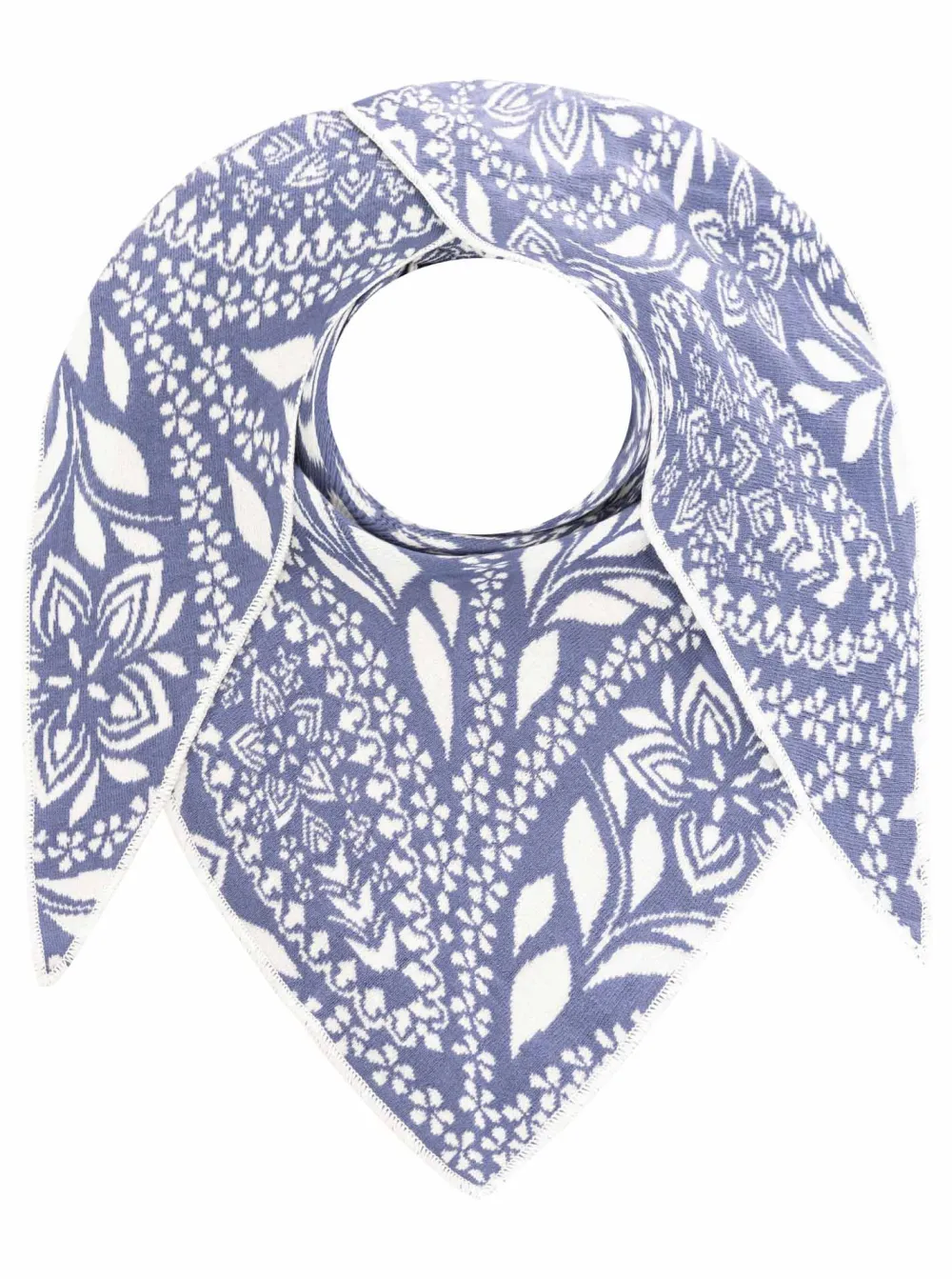 Textured Minimal Cotton Wool Heart Pattern Fashion Scarf