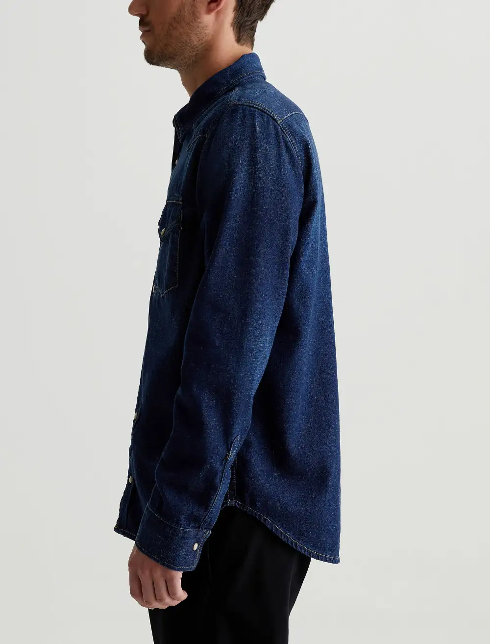 Men's Refined Five-Pocket Denim Shirt