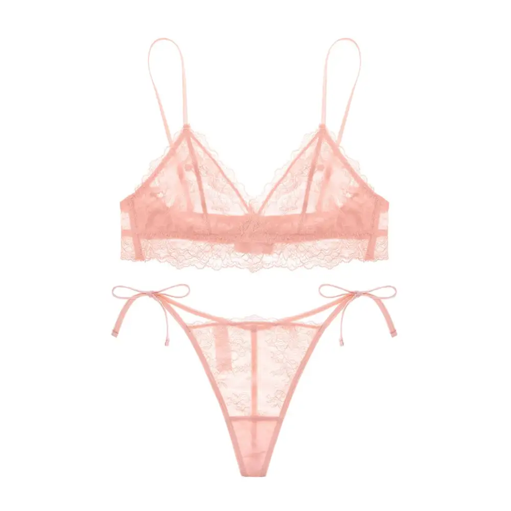 Close-Fit Lace Matching Lingerie Set