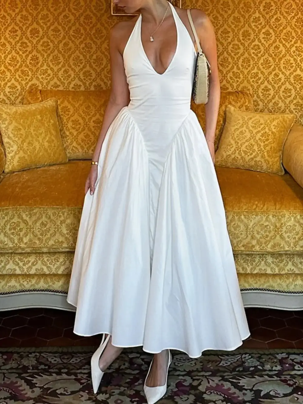 Halter Neck Maxi Dress