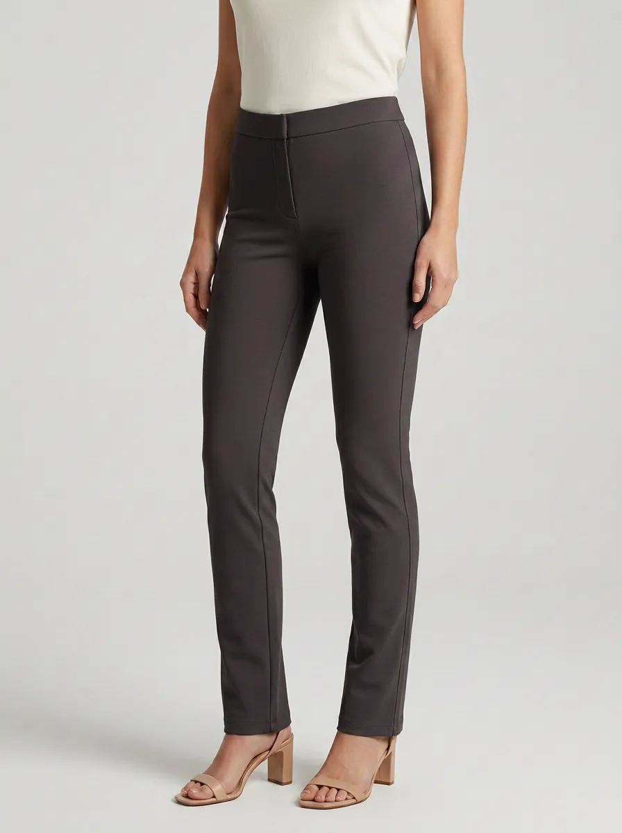 Contemporary Mid-Rise Stretch Women's Stretch Mid-Rise Pants