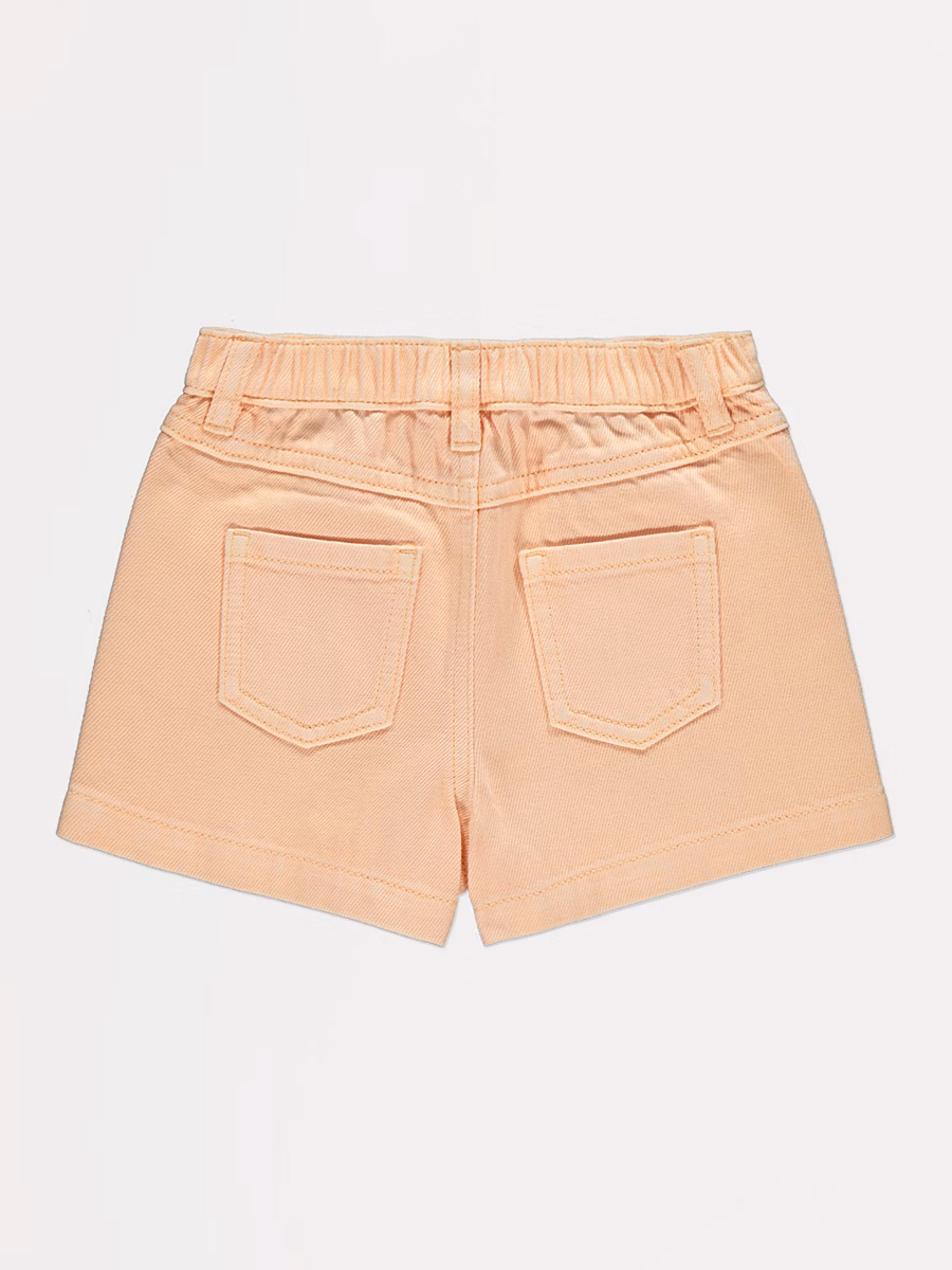 Orange Denim Shorts detail 1