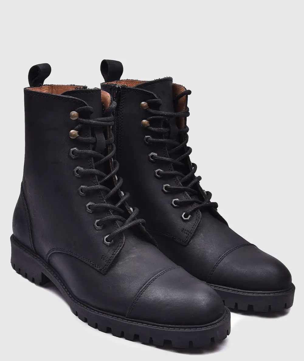 Men's Modern Lace Up Leather Everyday Boots