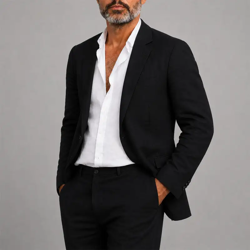 Men's Relaxed Blazer And Pants Suit