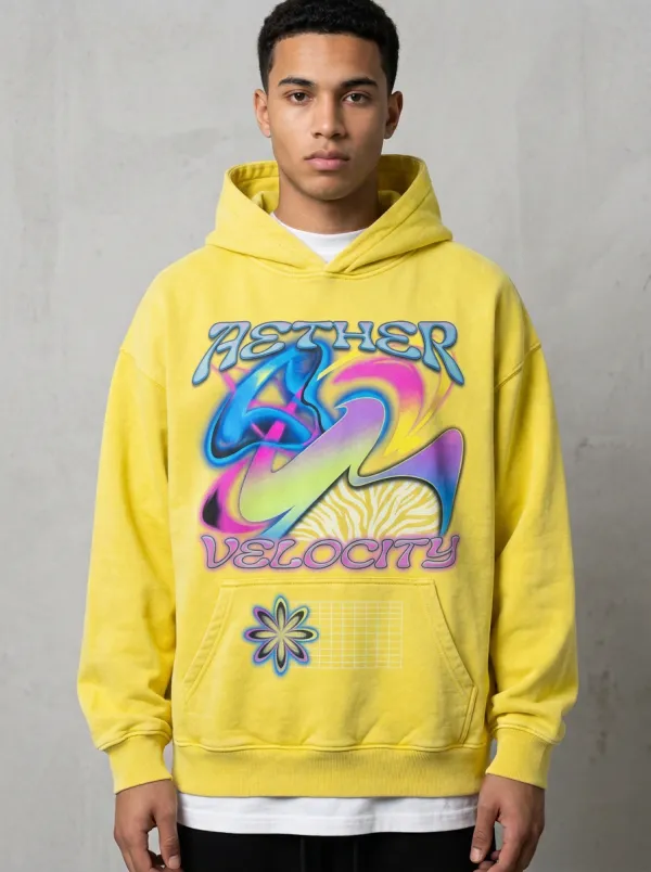 Unisex Modern Streetwear Graffiti Hoodie